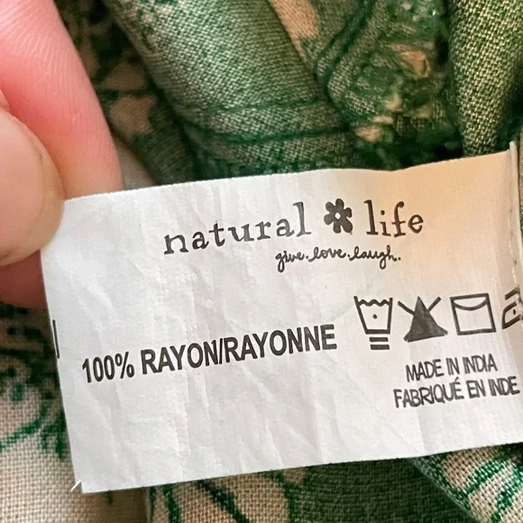 Natural Life Boho Forest Fairy Smocked Dress Women Medium Festival Summer Beach - Picture 11 of 12